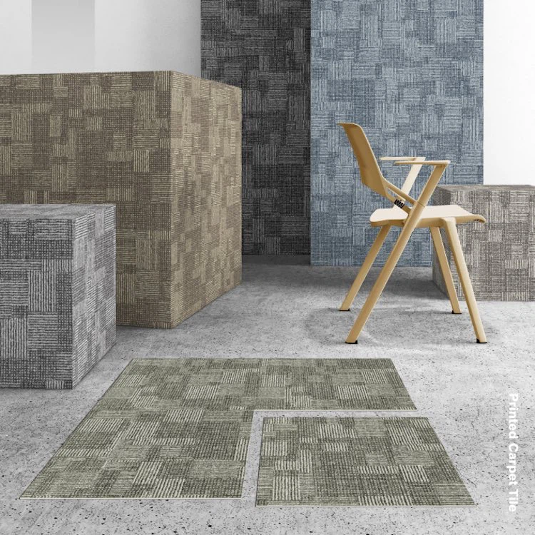 PU Backing Printed Carpet Tile